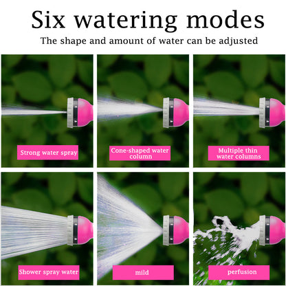 15m Portable Garden Hose Reel Set - 7-Pattern Multifunctional Spray Gun for Car Wash & Watering